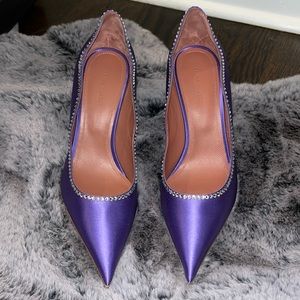Amina Muaddi Romy pump crystal